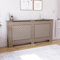 Vida Designs Oxford Radiator Cover – Traditional Cross Pattern, Unfinished, MDF, Ready-to-Paint, Heat Efficient, Extra Large, (H 82 x W 172 x D 19 cm)