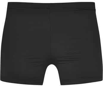Urban Classics Badbyxor för män, basic badbyxor, sittande herrbadmode, finns i många färger, storlekar XS – XXL, Svart (svart 00007), L