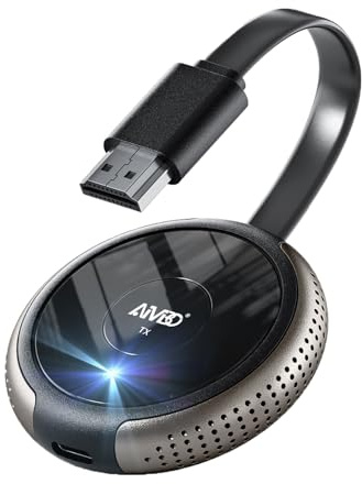 Trasmettitore e Ricevitore HDMI Wireless 4k, 164FT/50M HDMI Senza Fili Supporta 2.4/5GHz Streaming Video/Audio/File da Computer, Portatile, PC, Fotocamera, Blu-ray a Proiettore/Monitor/HDTV