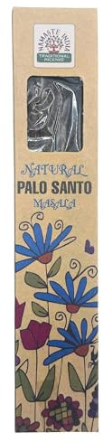 Incienso Botánico Natural Masala - Incienso Tradicional India Namaste - 1 cajetilla de 30 Gramos (Palo Santo)