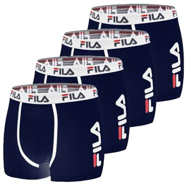 Fila Pantalones Cortos Retro para Hombre (4 Unidades), NV, L