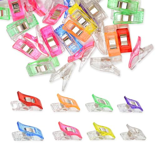 70 Pcs Heavy Duty Sewing Clips for Fabric, Non-Slip Quilting Clips Multipurpose Dressmaking Pins Replacement, Extra Strong Craft Clips for Quilting