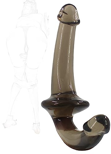 DstoLusre Consolador doble de silicona BDSM, consolador de doble cara, consolador de cristal transparente for parejas, consolador anal, réplica de pene for pene suave, juguetes sexuales for mujeres y