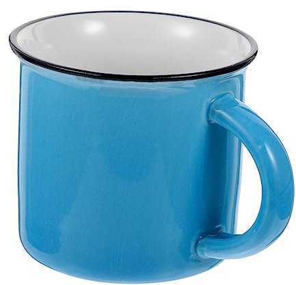 BESTYASH Taza De Cerámica Vintage Resistente Altas Temperaturas Multifuncional para Té Café y Bebidas Calientes con Diseño Retro para Hogar y Oficina