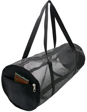 KASFDBMO Bolsa de buceo de malla para buceo, equipo de buceo, extra grande, con cremallera, red de buceo, sacos de fútbol de malla
