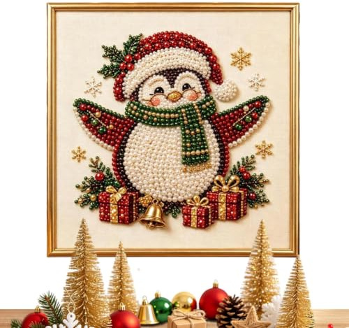 Pärlkonst Pysselkit Julpärlpyssel, väggornament med inkluderad