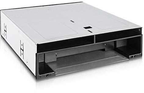 flexiDOCK MB095SP-B Mobile Rack / Internal Dock Strapless for 2 x 2.5 Inch and 1 x 3.5 Inch SATA/SAS SSD/HDD