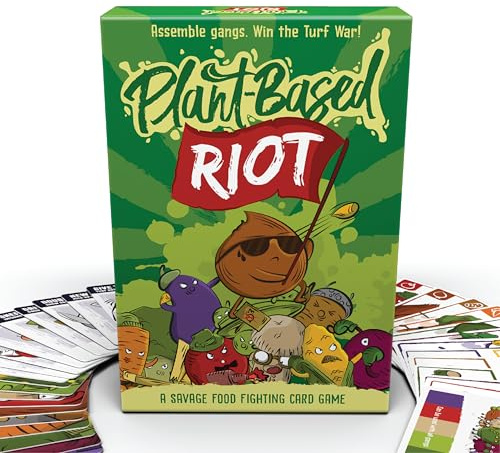 Bubblegum Stuff - Plant Based Riot - Fun Family Card Game - 98 Poker-Size Cards - Suitable For Players Of All Ages Great For Games Nights and Family Gatherings