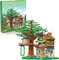 Auspcers Baumhaus Bausteine Haus Bausatz Set, 4076 Klemmbausteine Großes Treehouse Holzhütte Modulares Haus Modellbausatz, Spielzeug für Kinder und Erwachsene