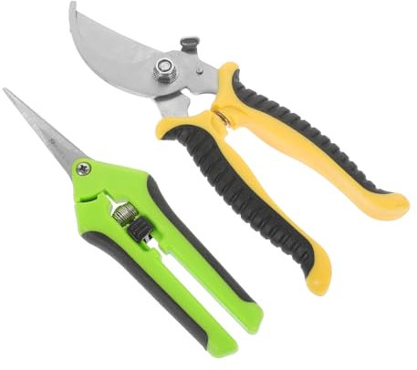 BESPORTBLE 2pièces Sécateurs De Jardin Ciseaux à Fleurs Outils De Jardinage Pour Élagage Cisailles à Branches Robustes
