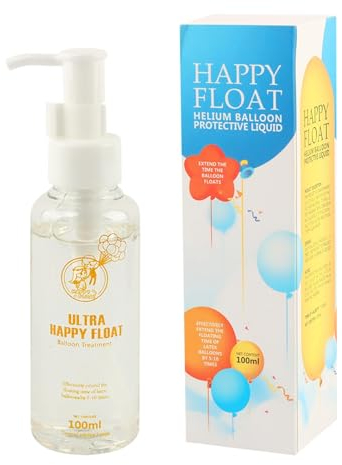 Hi Float, kit di trattamento per palloncini in lattice ultra elio, 50/100 ml, liquido protettivo ecologico con pompa per palloncini in lattice, hi flo