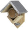 degawo Vogelfutterhaus für Erdnussbutter-Futtergläser. Mit Wetterbeständigem Zink Dach