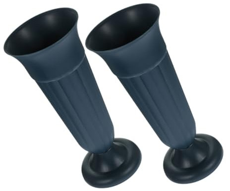 MUSISALY 2 Urnas Conmemorativas para Columnas Romanas Macetas para Exteriores para Decoración De Cementerios