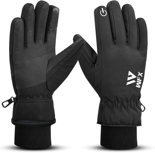 WFX Thermal Ski Gloves for Men & Women, Windproof Winter Gloves with Touchscreen Fingertips, Anti-Slip Thermal Insulated Snow Glove's for Skiing, Snowboarding & Outdoor Sports (Medium)