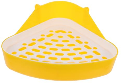 UPKOCH Lettiera per Animali Domestici Mini, Toilette Base Filtrante Antiodore, Angolo Addestramento per Conigli, Porcellini D’India e Piccoli Roditori, per Casa, Parchi e Giardini