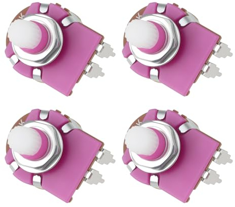 Create idea Potenciómetro Ajustable de 2 Pines Y 29 Mm 4 Unidades B500K para Atenuación de Lámpara de Mesa
