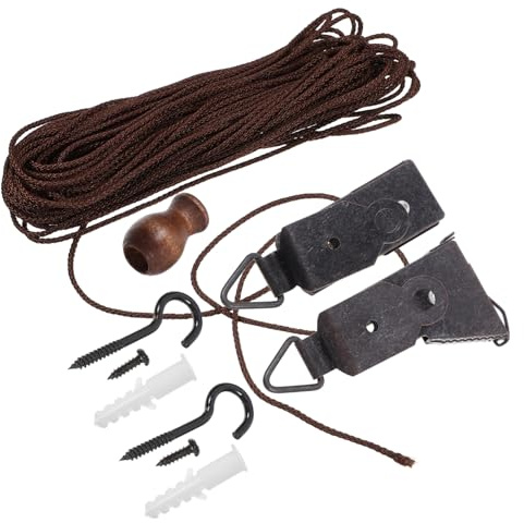 ULDIGI Accesorios para Persianas Enrollables de Plástico, Kit Ligero y Resistente para Instalación Hogar y Sala de Estar, Set Útil para Cortinas Enrollables
