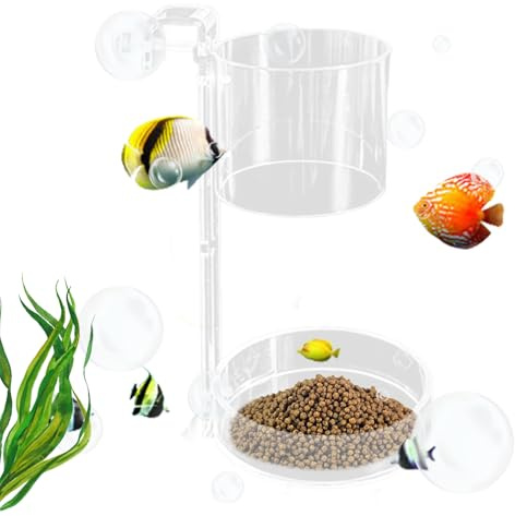 di Cibo per Gamberetti Galleggiante e Sommergibile | Alimento per Pesci - Contenitore per Cibo Piccoli Spazi Casa Ufficio Soggiorno Appassionati Principianti