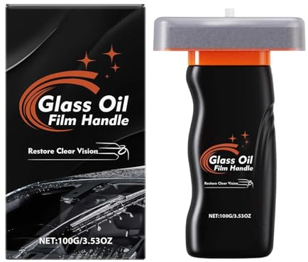 Detergente Per Pellicole D'olio Per Autoveicoli - Spazzola Per Rimozione Pellicole D'olio Per Parabrezza Antipioggia Da 100 G, Strumento Per La Pulizia Dei Vetri, Applicatore Di Trattamenti Idrorepell