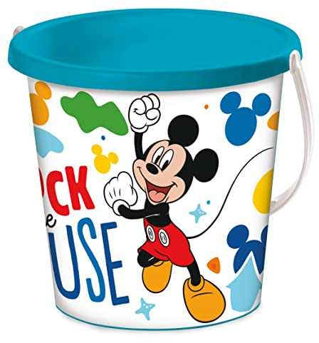 Mondo Toys - BUCKET MICKEY - Sandeimer ø17 cm - Strandspielzeug für Kinder ab 3 Jahren - 18611