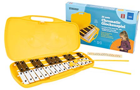 Percussion Workshop KB13 - Metallofono con valigetta, colore rosso
