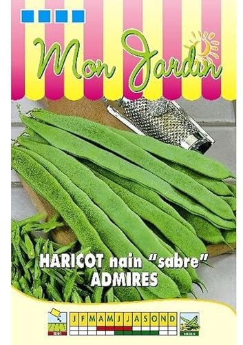 Sachet de graines de Haricot nain sabre Admires 100g - 100 g - haricot nain plat - LES GRAINES BOCQUET