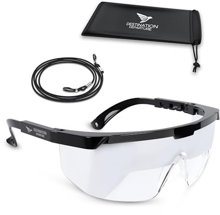 Destination Departure Foggles - IFR Training Aviation Glasses, View Limiting Device - Aviation Training IFR Foggles - Adjustable Frosted Polycarbonate Lenses - Simulates Meteorological Conditions