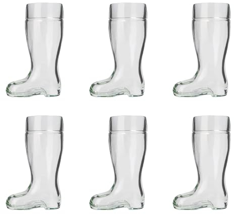 ich-zapfe.de Biergläser, Bierstiefel 6er Set - 0,5 Liter