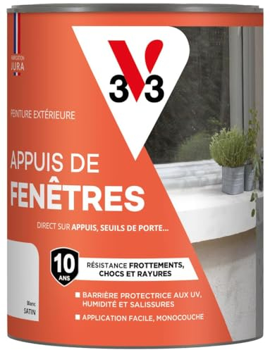 V33 Peinture pour appuis de fenêtres, Blanc 1L