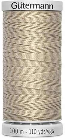 Gütermann Garn M782 Extra Stark Nähgarn Polyester 100m Nähmaschinengarn für alle stark beanspruchten Nähte (beige 722)