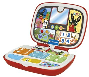 Baby Clementoni - Il Mio Primo Computer Bing, Gioco Educativo Computer Bambino 9-36 Mesi, Centro Attività Prima Infanzia, Insegna Lettere, Numeri, Note e Colori, Lingua Italiana, 17999