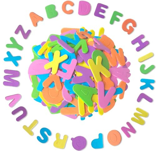 234 PCS Letras De Goma Espuma,Letras Adhesivas De Gomaespuma,Pegatinas De Letras De Espuma,Letras Autoadhesivas De Foam,Letras Adhesivas Coloridas,Juego Completo Del Alfabeto En Foam Adhesivo