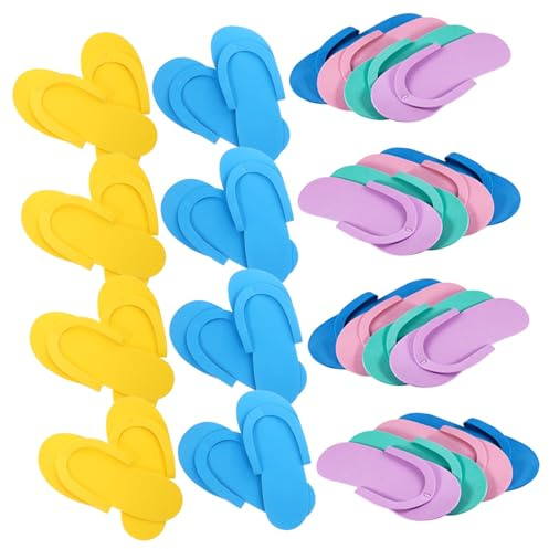 Beatifufu 24paia Infradito Antiscivolo Monouso in Eva Per Pedicure e Manicure Ciabatte Leggere Da Spa e Salone Di Bellezza Calzature Estive Per Ospiti e Viaggi