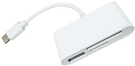 3-fack minneskortläsare USB C för TF-adapter med port för kamera telefon laptop-tillbehör bärbar C-minneskortadapter