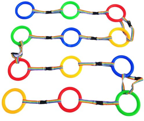 Corda da passeggio per scuola materna, guinzaglio per bambini anti-smarrimento da 12 pezzi con manici in plastica per attività all'aperto dell'asilo nido