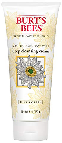 Burt's Bees Deep Cleansing Cream, Soap Bark & Chamomile 6 oz (Pack of 4)