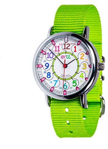 EasyRead time teacher ERW-COL-24-L Learn the Time Kids Armbanduhr