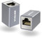 VCELINK Coupleur RJ45 Cat7, Raccord RJ45 Femelle Femelle Blindé, Support POE, pour Prolongateur de Câble LAN Cat7/Cat6a/Cat6/Cat5e, Lot de 2, Gris