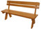 Mendler Gartenbank HWC-L66, Sitzbank Holzbank Parkbank, Gastronomie-Qualität, Massiv-Holz 148cm - honigfarben