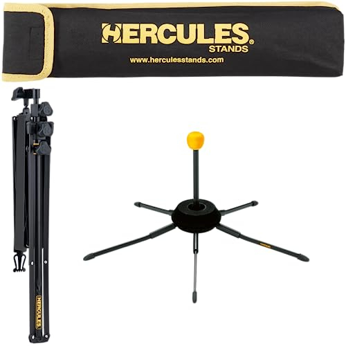 Hercules Trompetenständer, TravLite, Set mit Notenständer und Tasche