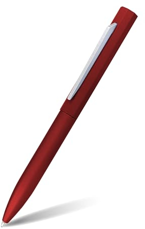Online Kugelschreiber OCTOPEN I hochwertiger Metall-Kuli Rot I auswechselbare Großraum-Mine I Schreibfarbe blau, dokumentenecht I Geschenkidee
