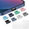 8 Stück Staubschutzstöpsel für iPhone, VEINARDYL USB C Ladeanschluss-Schutzkappe mit 10 Reinigungsbürsten, Staubschutzstöpsel für Kopfhöreranschluss kompatibel mit iPhone 15/16 Plus Pro Max 10th