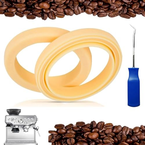 2 Stück 54 mm Silikon-Dampfring,Mit 135-Grad-Haken,Dichtungsringe Kompatibel mit Sage The Barista Express,für Breville Espressomaschine 878/870/860/840/810/500/450/ Sage 500/870/875/880/810/878