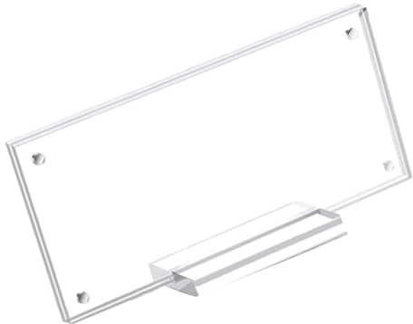 Cadre d'affichage en acrylique transparent pour billets de dollar et monnaie en papier transparent pour collectionneurs