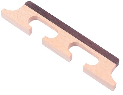 JOINPAYA Puente de Tres Patas Accesorio de Madera de Arce de Banjo de 4 Cuerdas Pieza de Repuesto Estándar para Banjo y Guitarra para Instrumentos Musicales Folclóricos Uso en Guitarra
