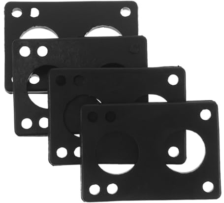 Gogogmee 4 St Skateboard Riser Pads i Gummi för Stötupptagning och Vibrationsdämpning Anti-wheel Bite Distanser för Longboard och Cruiser Trucks Enkel Montering och Förbättrad vid Åkning