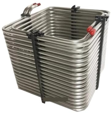 HYRTEFBN Tubo de Bobina Enfriador de Cerveza Tubo de Vino Acero Inoxidable 304, 8 mm, 220 x, refrigeración bidireccional for Accesorios Caja aislada Cerveza