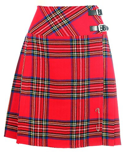 The Scotland Kilt Company Women's Knee Length Kilt 20” in Royal Stewart Tartan - Ladies Stylish Highland Dress Outfit - 14 UK