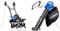 Hyundai 1500W 450mm Electric Garden Tiller & Leaf Blower, Garden Vacuum & Mulcher with Large 45 Litre Collection Bag, 12m Cable, 62-170mph Variable Airspeed