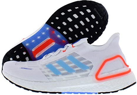 adidas Men's Ultraboost S.RDY Shoes (White/Blue/Orange, 8.5)